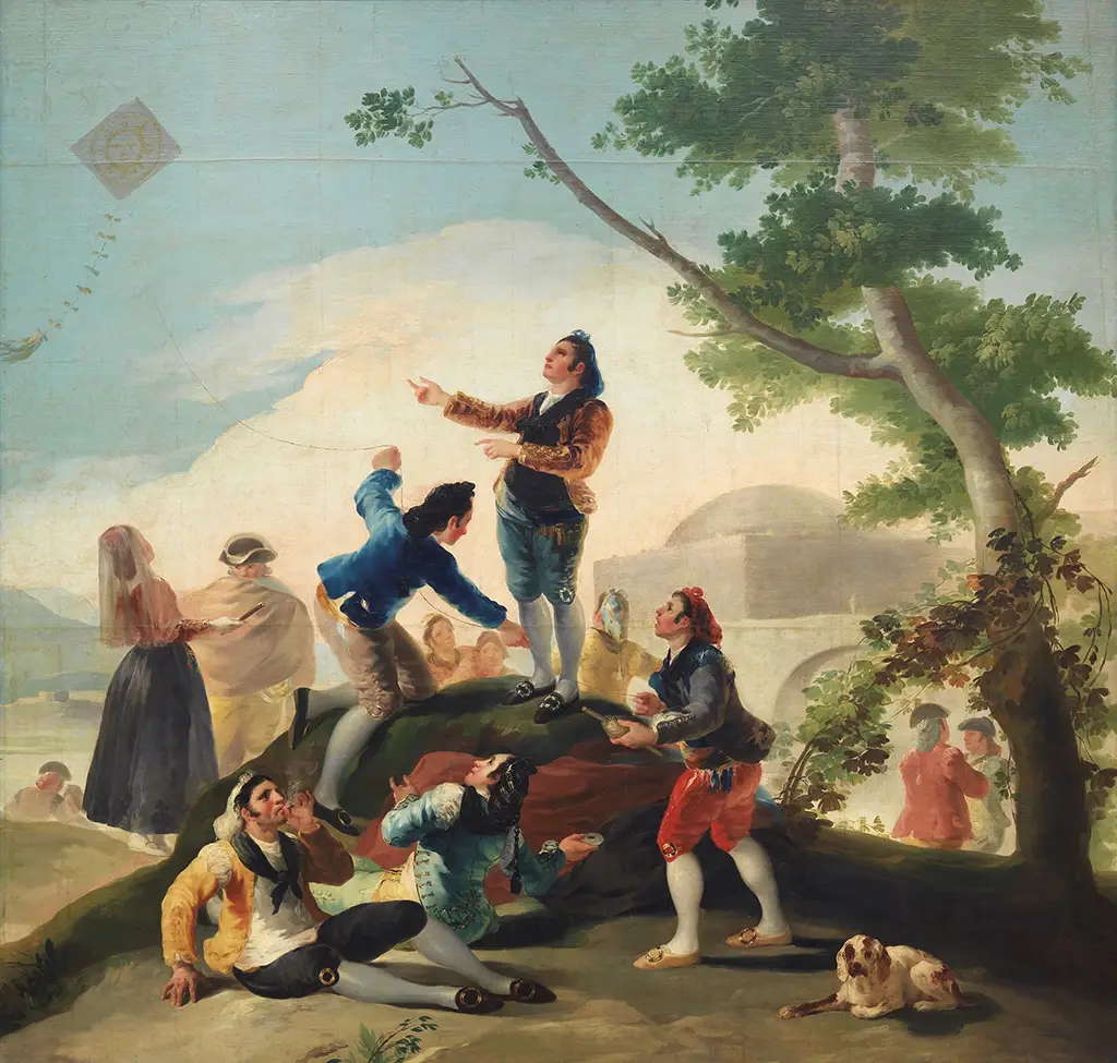 The Kite in Detail Francisco de Goya